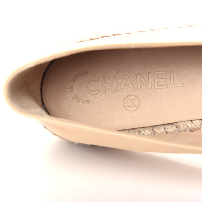 Chanel Lambskin CC Espadrilles 39 Beige Black 8 of 11