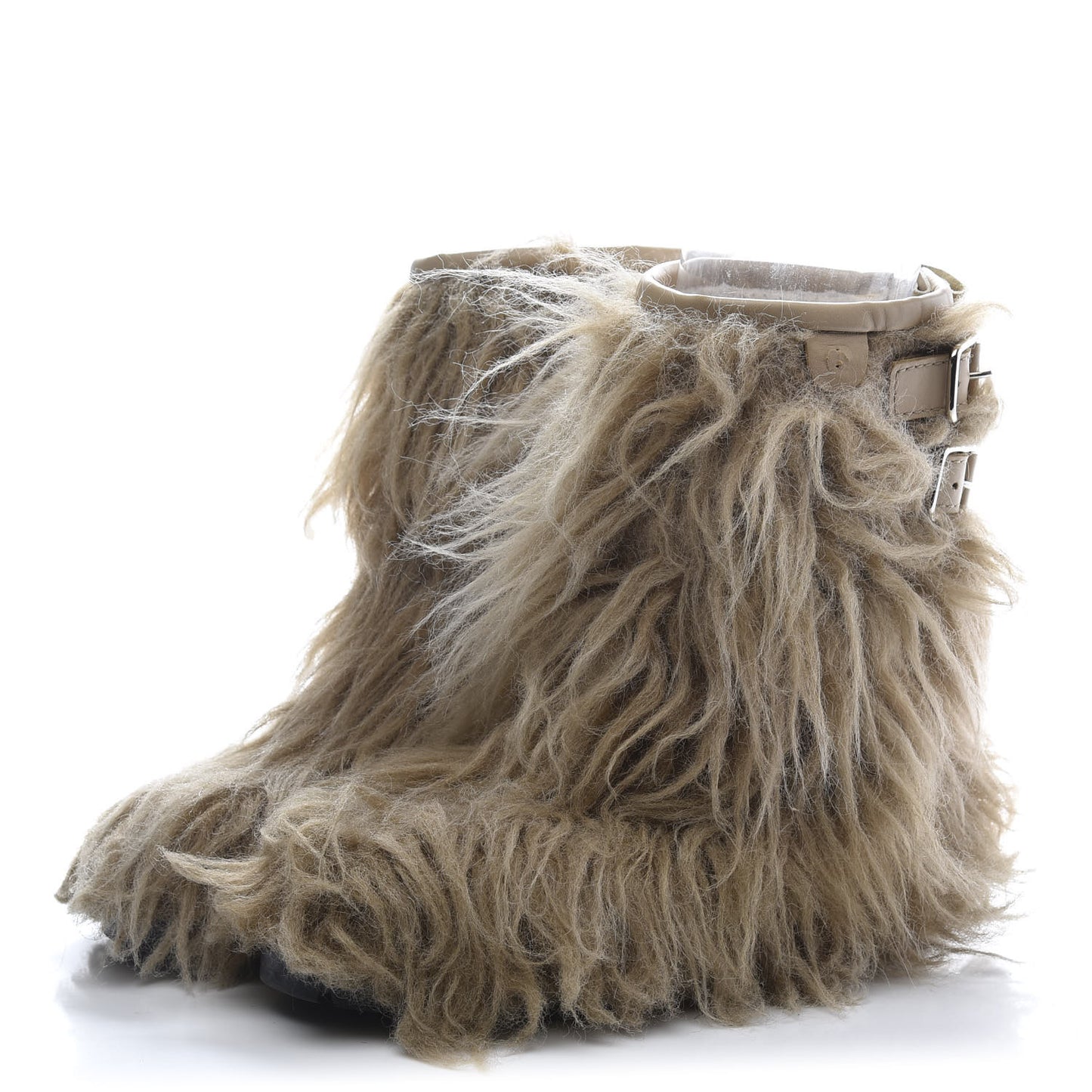 Fantasy Fur Mukluks Short Boots 38.5 Beige