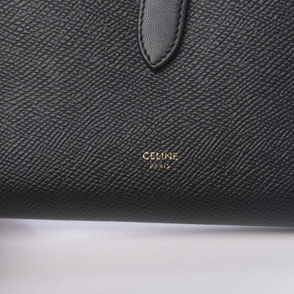 Celine Grained Calfskin Large Multifunction Strap Wallet Black 8 of 8