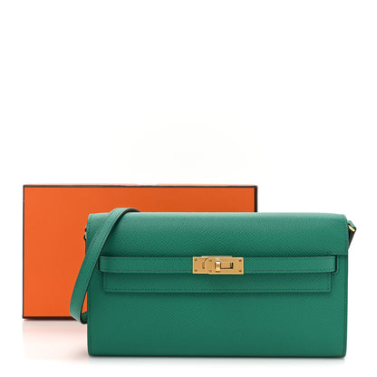 Hermes Epsom Kelly Wallet To Go Vert Jade 11 of 11