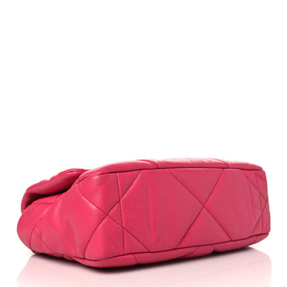 Chanel Lambskin Quilted Medium Chanel 19 Flap Dark Pink 4 of 10