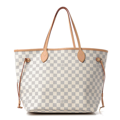Louis Vuitton Damier Azur Neo Neverfull MM Rose Ballerine 3 of 10