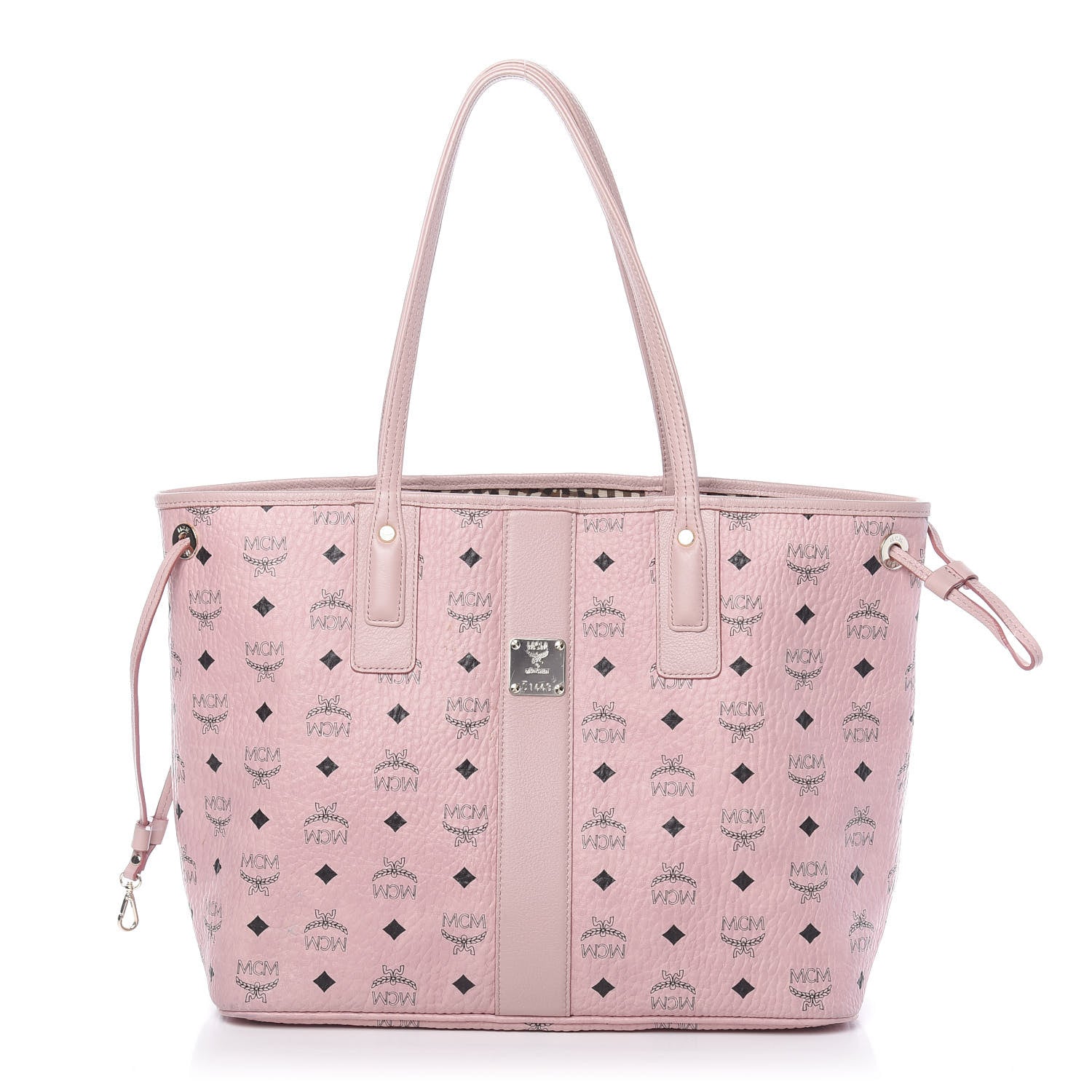 MCM Visetos Medium Liz Reversible Shopper Tote Soft Pink 1 of 25