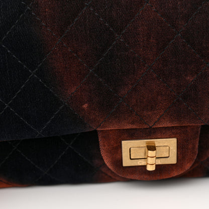 Chanel Ombre Velvet Quilted 2.55 Reissue 225 Flap Navy 13 of 13