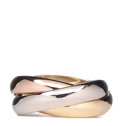 Cartier 18K Pink Yellow White Gold Classic Trinity Ring 51 5.75 3 of 5