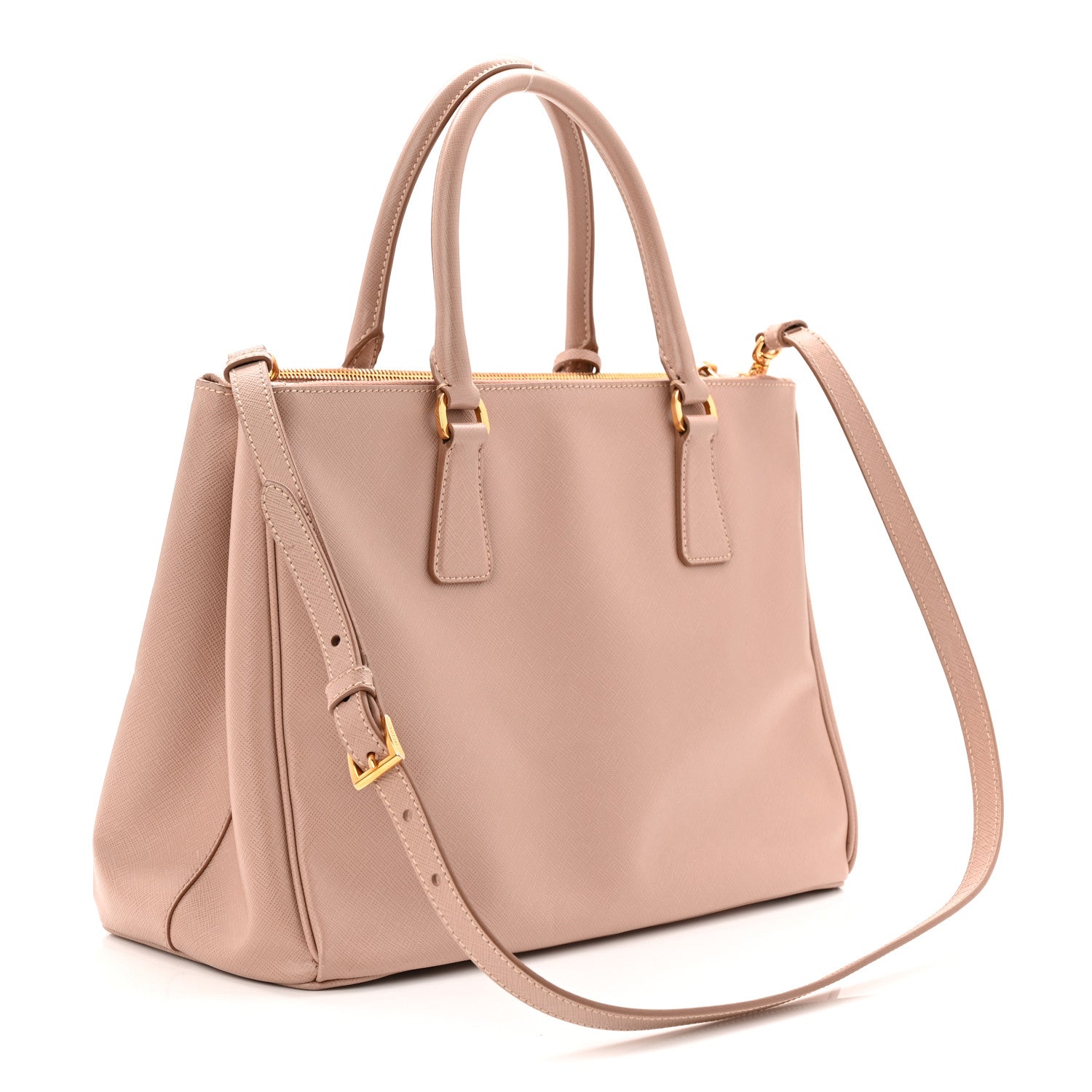 Prada Saffiano Small Galleria Double Zip Tote Cammeo 3 of 10