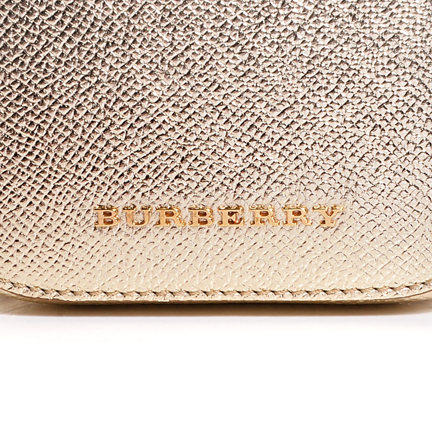 Burberry Patent London Studded Cosmetic Case Gold 6 of 9