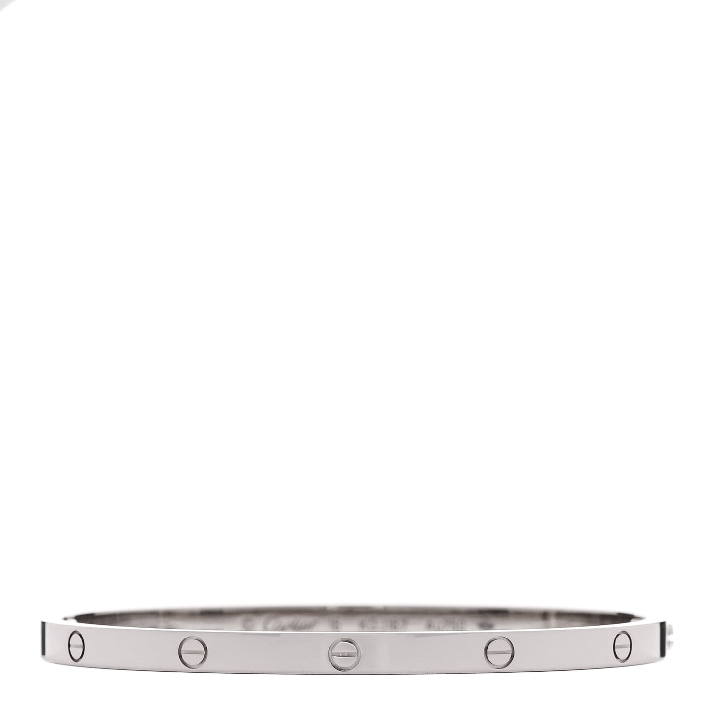 18K White Gold Small LOVE Bracelet 16