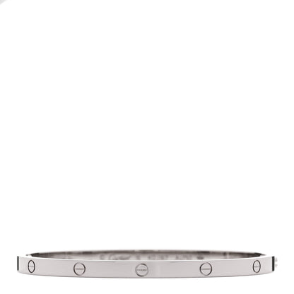 Cartier 18K White Gold Small LOVE Bracelet 16 1 of 8