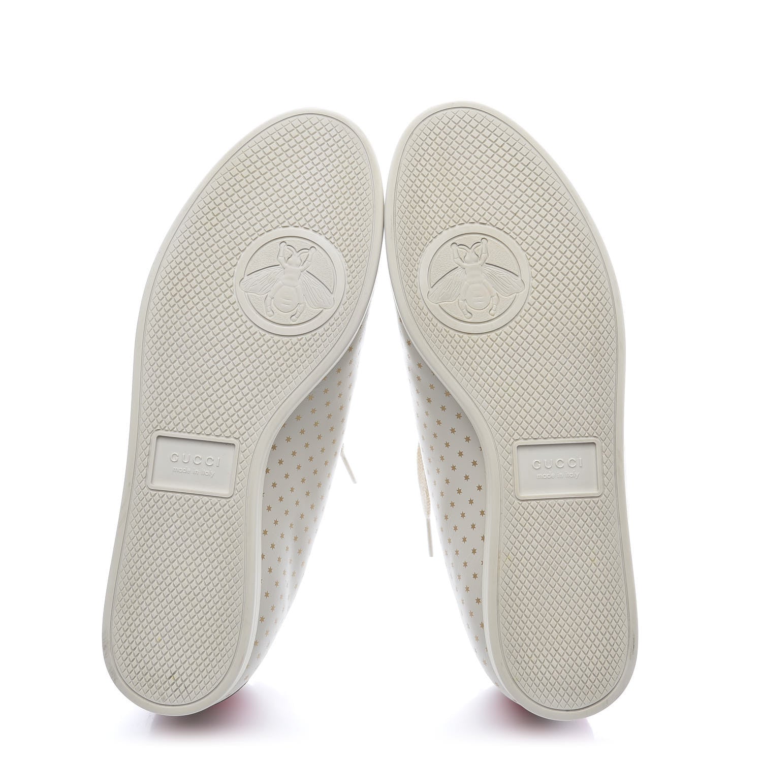 Gucci X SEGA Calfskin GUCCY Stars Womens Falacer Sneakers 37 White 4 of 10