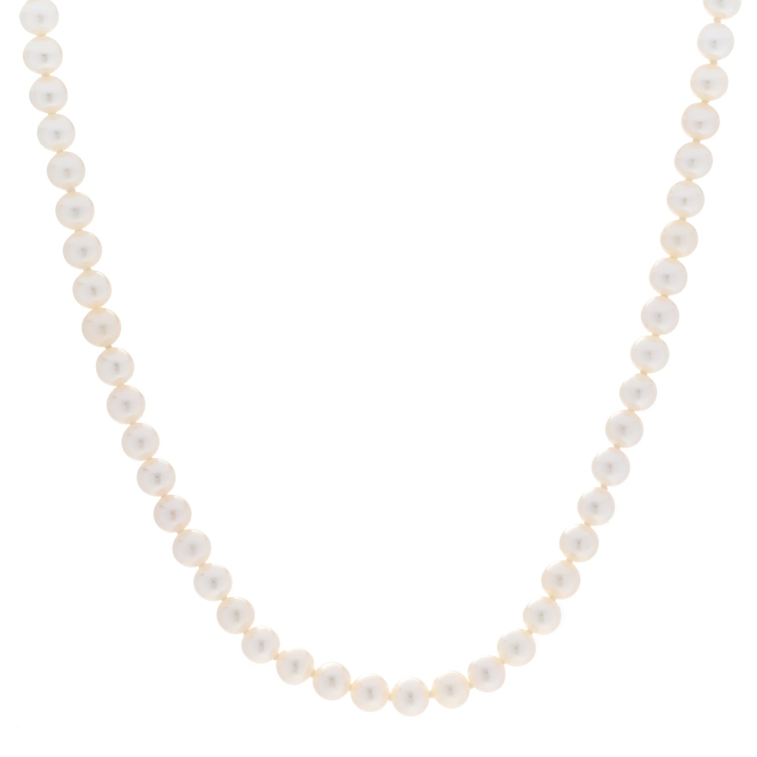 Tiffany Sterling Silver Freshwater Pearl 5-6mm Ziegfeld Necklace 1 of 5