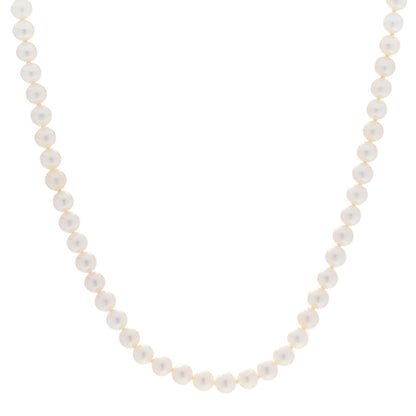 Tiffany Sterling Silver Freshwater Pearl 5-6mm Ziegfeld Necklace 1 of 5