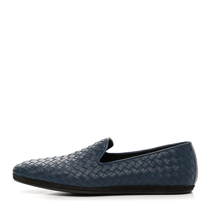 Bottega Veneta Nappa Intrecciato Mens Loafers 43 Deep Blue 1 of 7