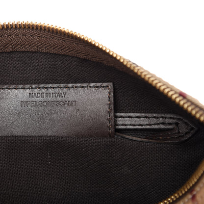 Burberry Haymarket Check Small Chester Bowling Bag Chocolate 9 of 10