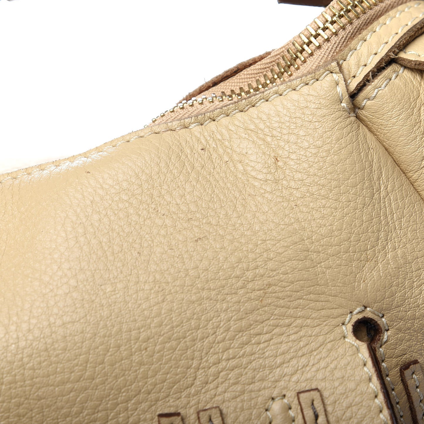 Calfskin Large Marcie Hobo Beige