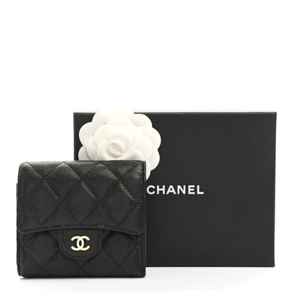 Chanel Caviar Quilted Small Flap Wallet Black 8 of 8