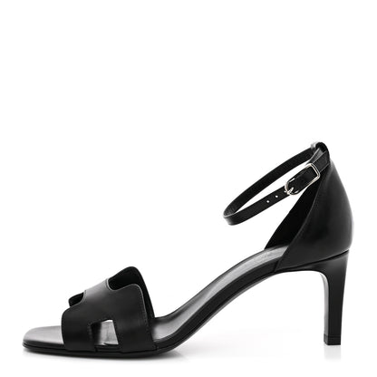 Hermes Calfskin Joy 70 Sandals 39 Black 1 of 11