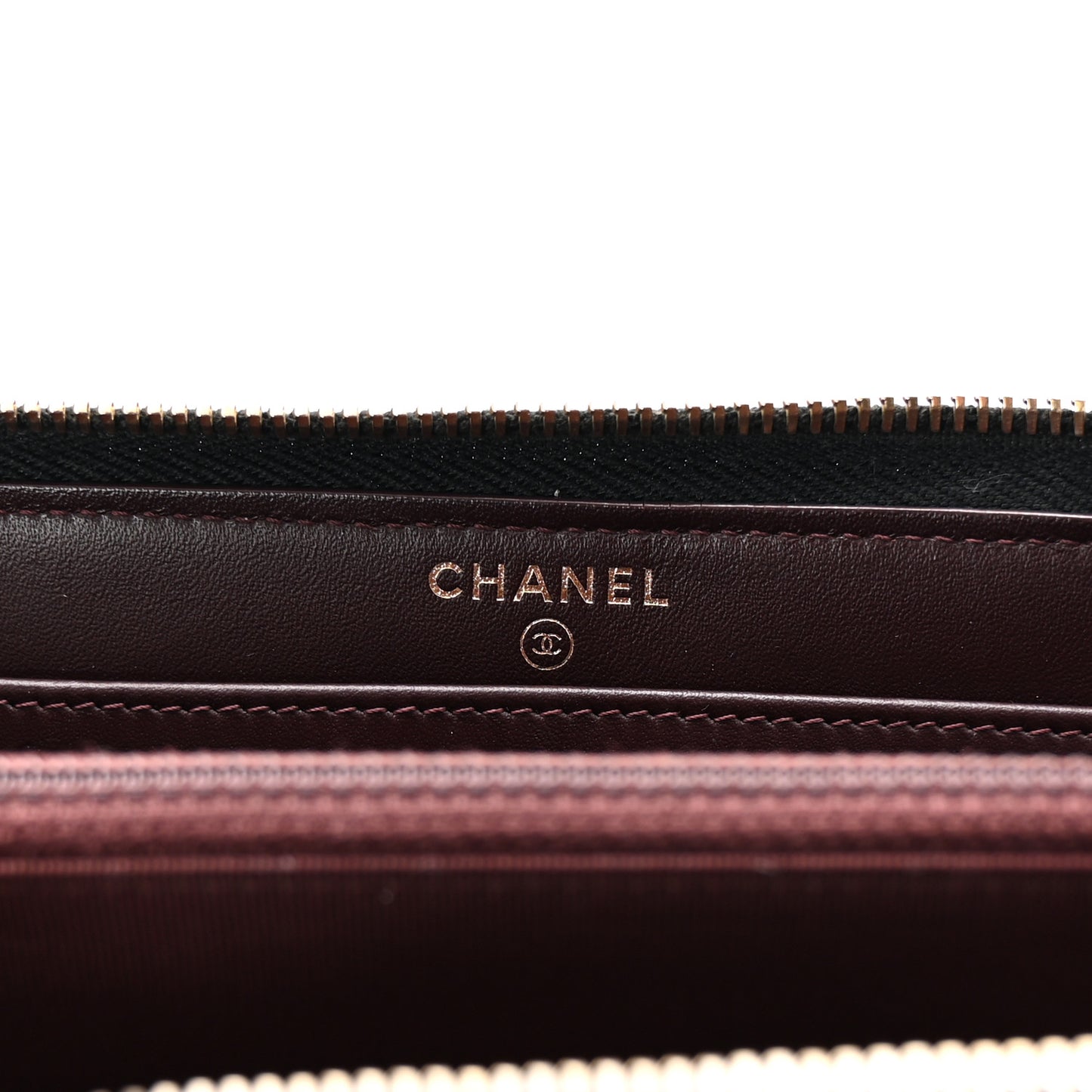 Caviar Quilted Large Gusset Zip Around Wallet Black