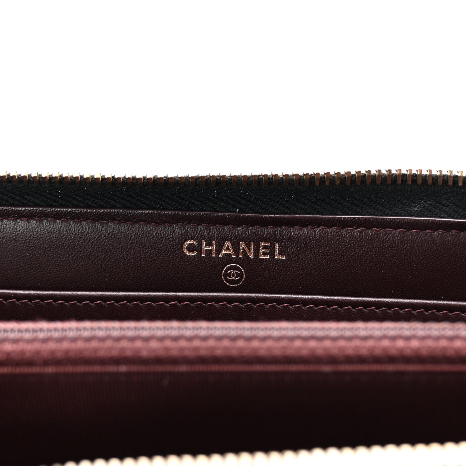 Chanel Caviar Quilted Large Gusset Zip Around Wallet Black 6 of 8
