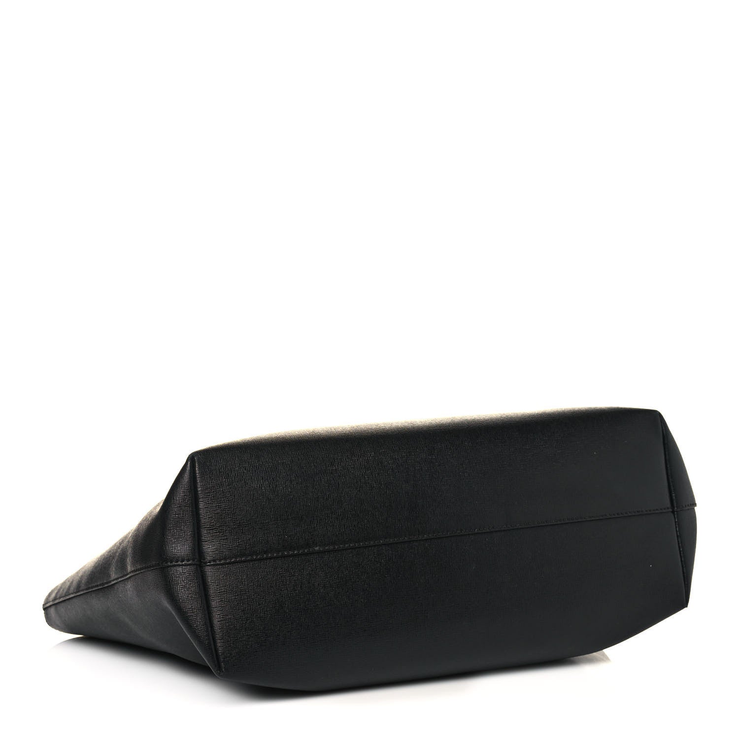 Fendi Vitello Elite Flowerland Medium Roll Tote Black 4 of 16