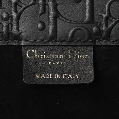 Christian Dior Oblique Calfskin Embossed Large Book Tote Black 5 of 8