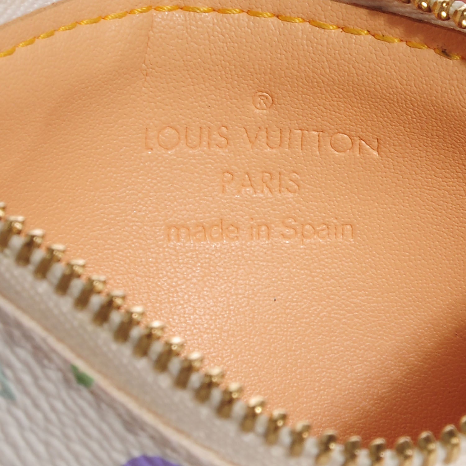 Louis Vuitton Monogram Multicolor Key Pouch White 6 of 7