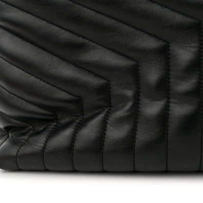 Saint Laurent Calfskin Y Quilted Monogram Large Loulou Chain Satchel Black 11 of 11