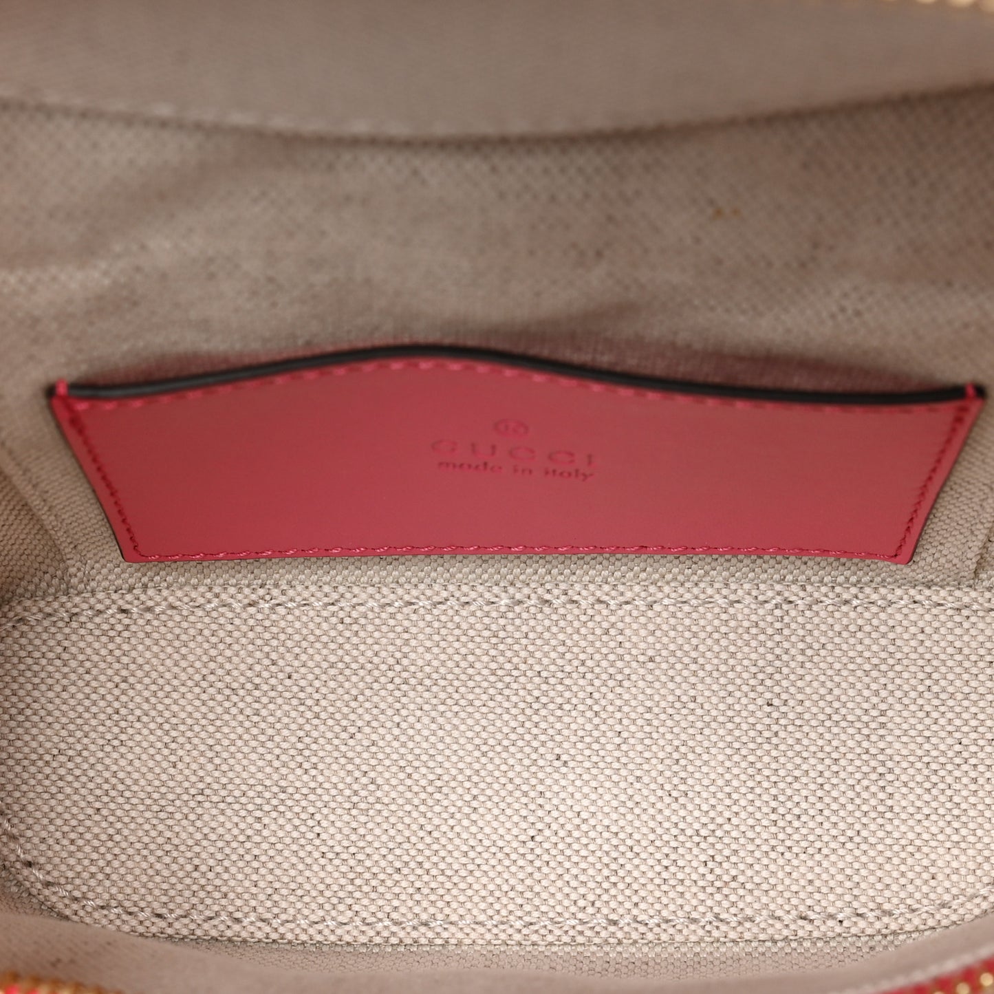 Calfskin GG Matelasse Mini Top Handle Bag Rhodamine Pink