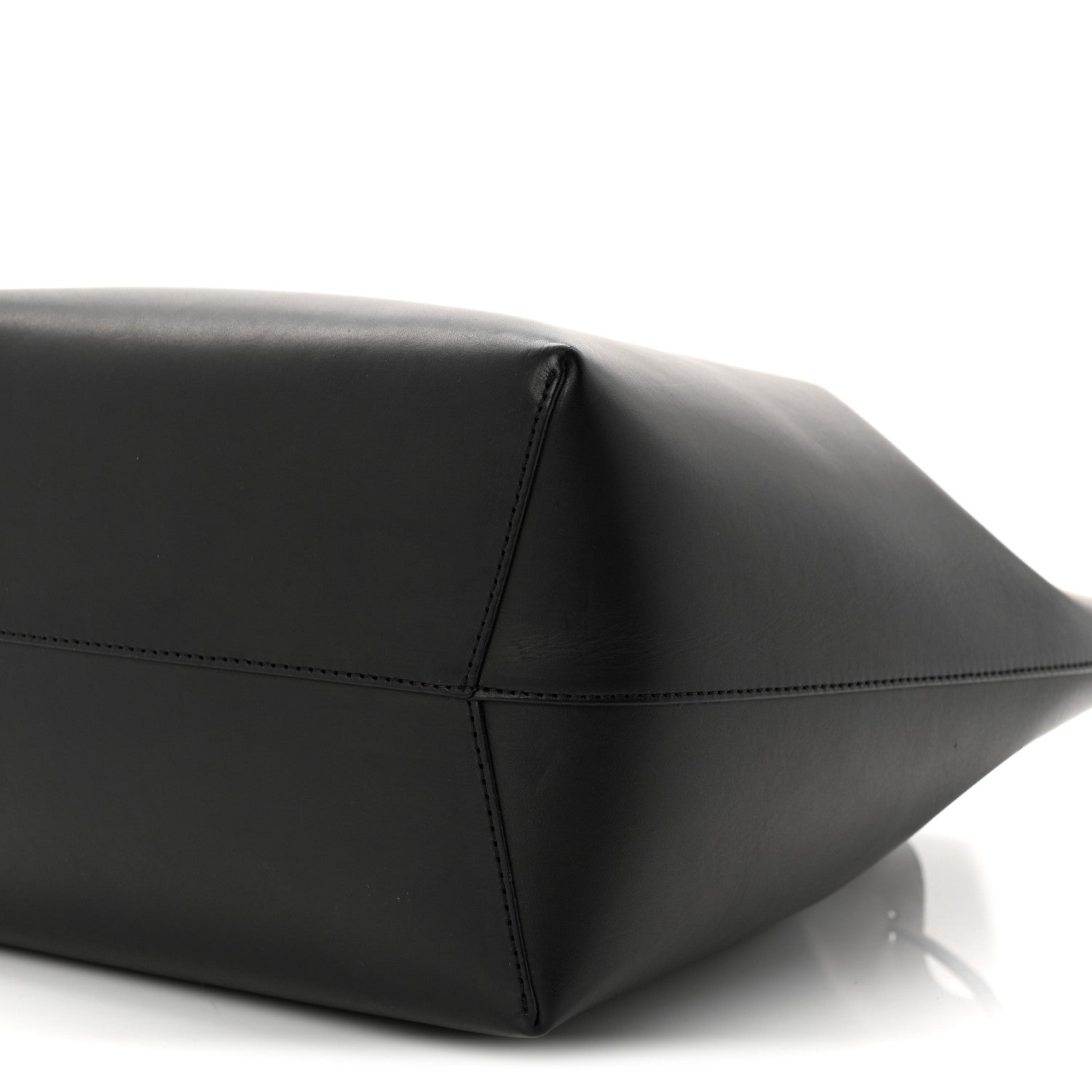 Mansur Gavriel Vegetable Tanned Calfskin Bucket Bag Black Flamma 11 of 11