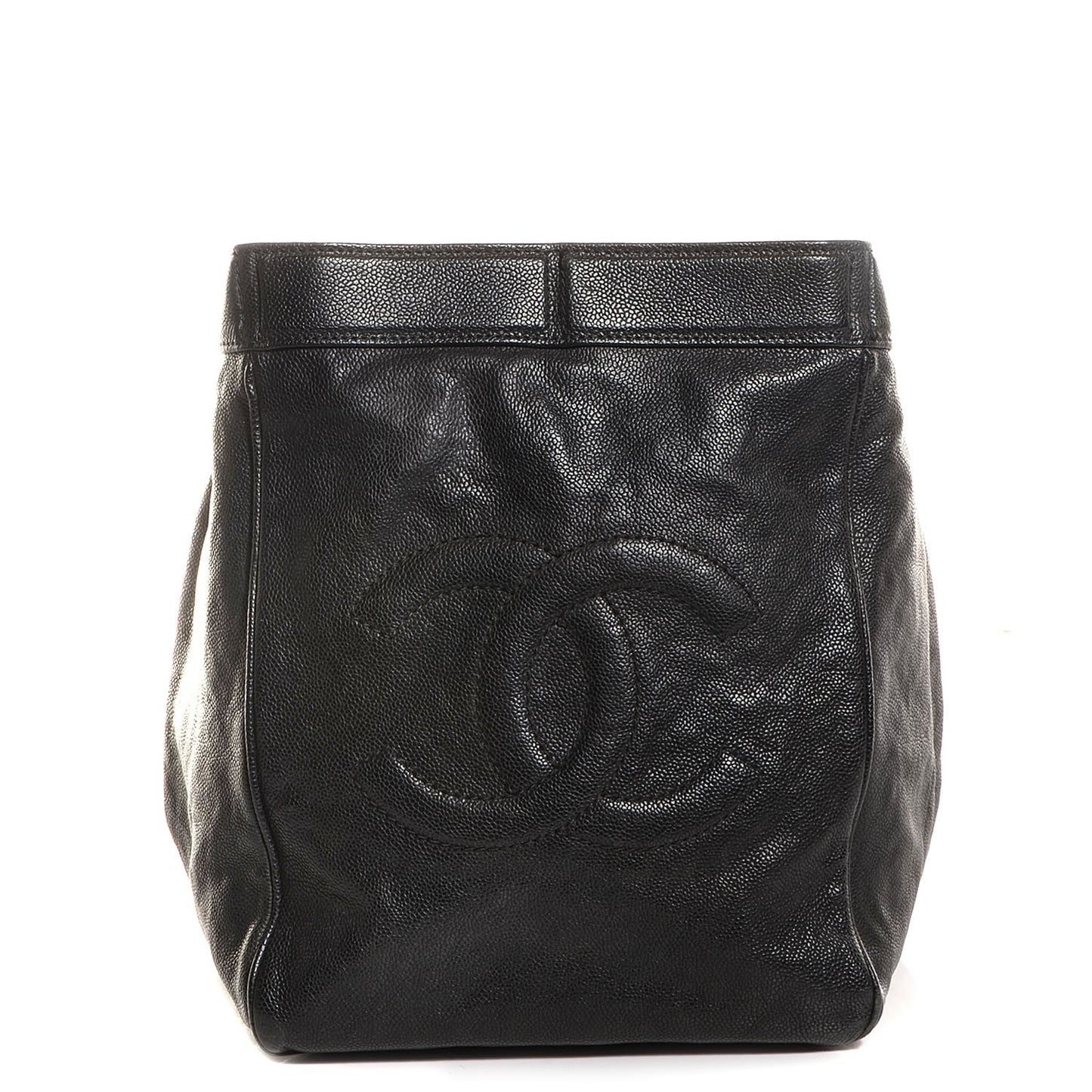 Distressed Caviar Outdoor Ligne Tote Black