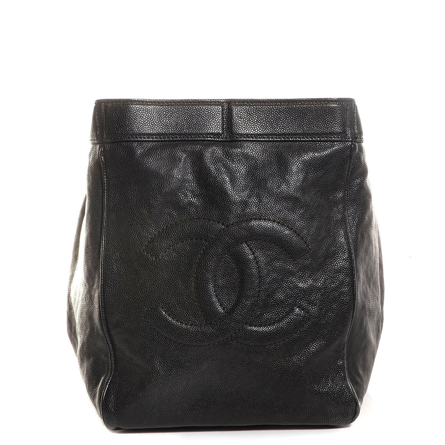 Chanel Distressed Caviar Outdoor Ligne Tote Black 1 of 7