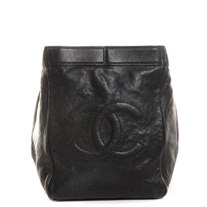 Chanel Distressed Caviar Outdoor Ligne Tote Black 1 of 7