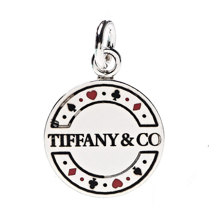 Tiffany Sterling Silver Enamel Las Vegas Chip Charm 1 of 4