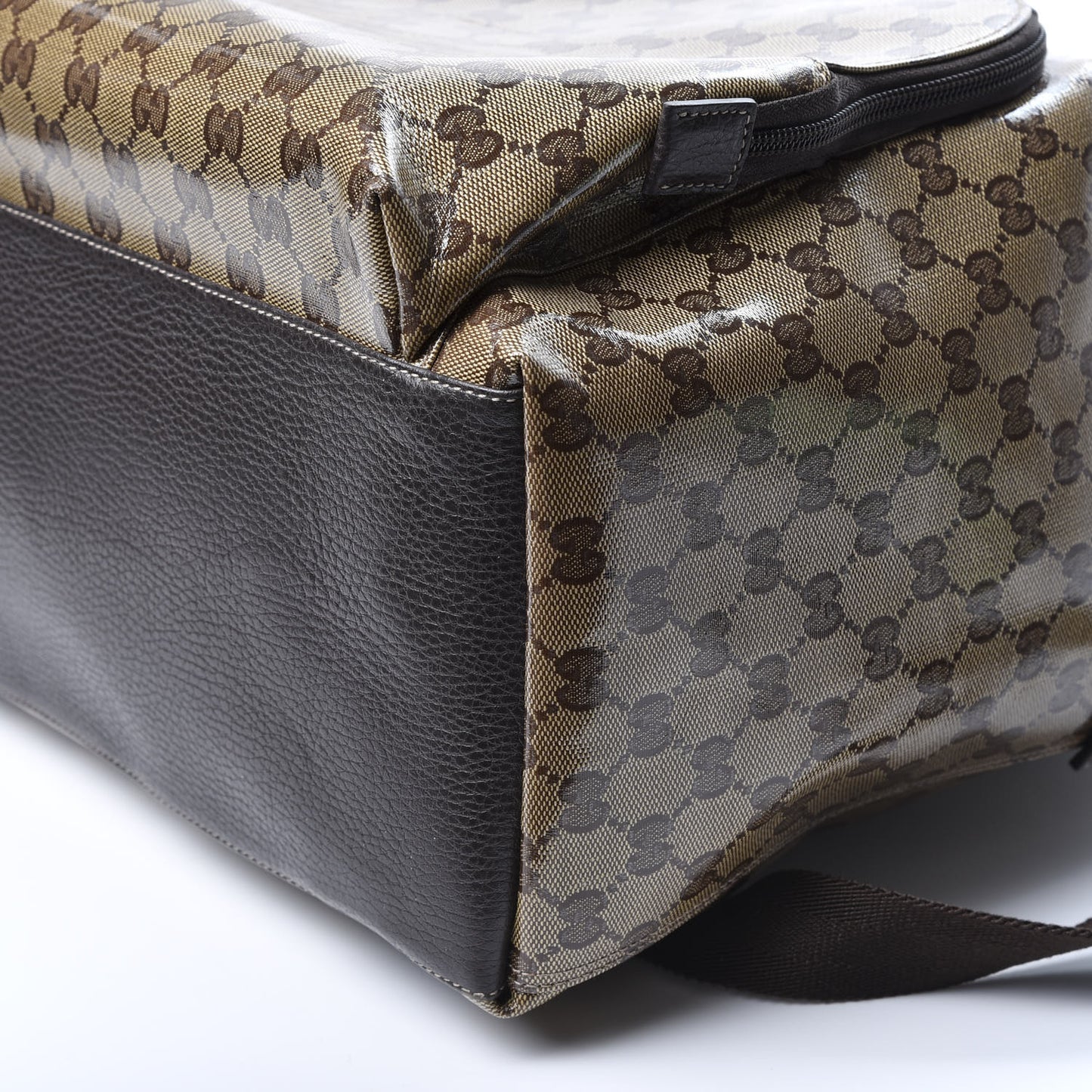 Crystal Monogram Backpack Dark Brown