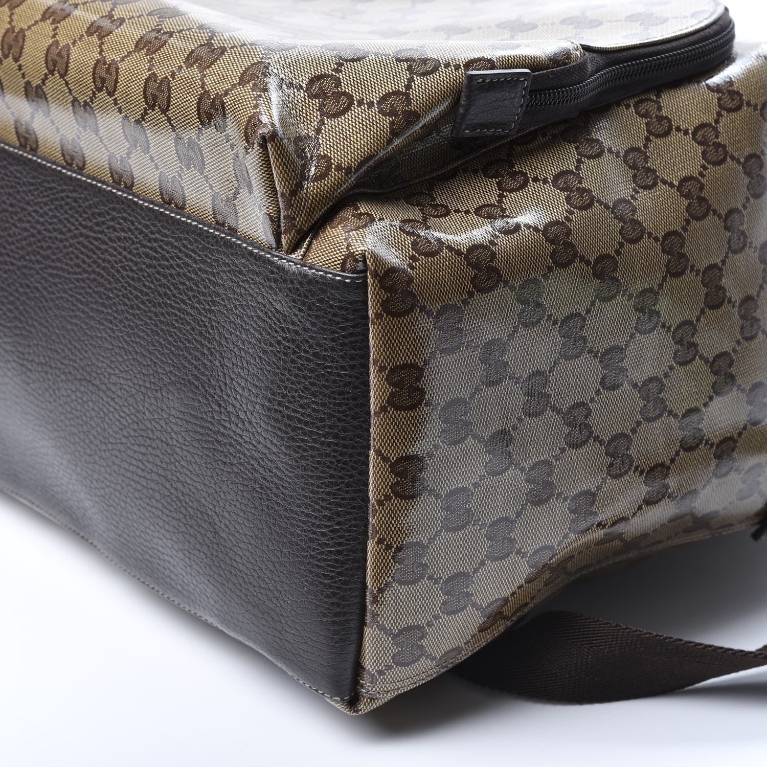 Gucci Crystal Monogram Backpack Dark Brown 7 of 11