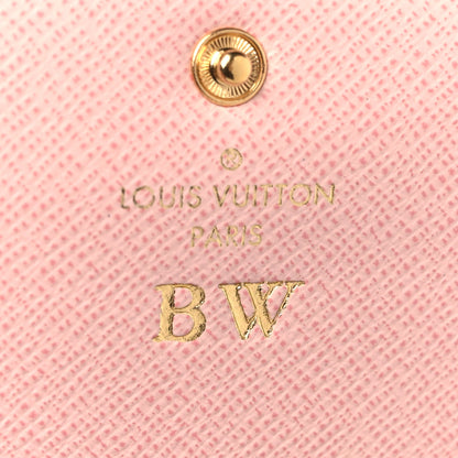 Louis Vuitton Damier Azur Emilie Wallet Rose Ballerine 6 of 6