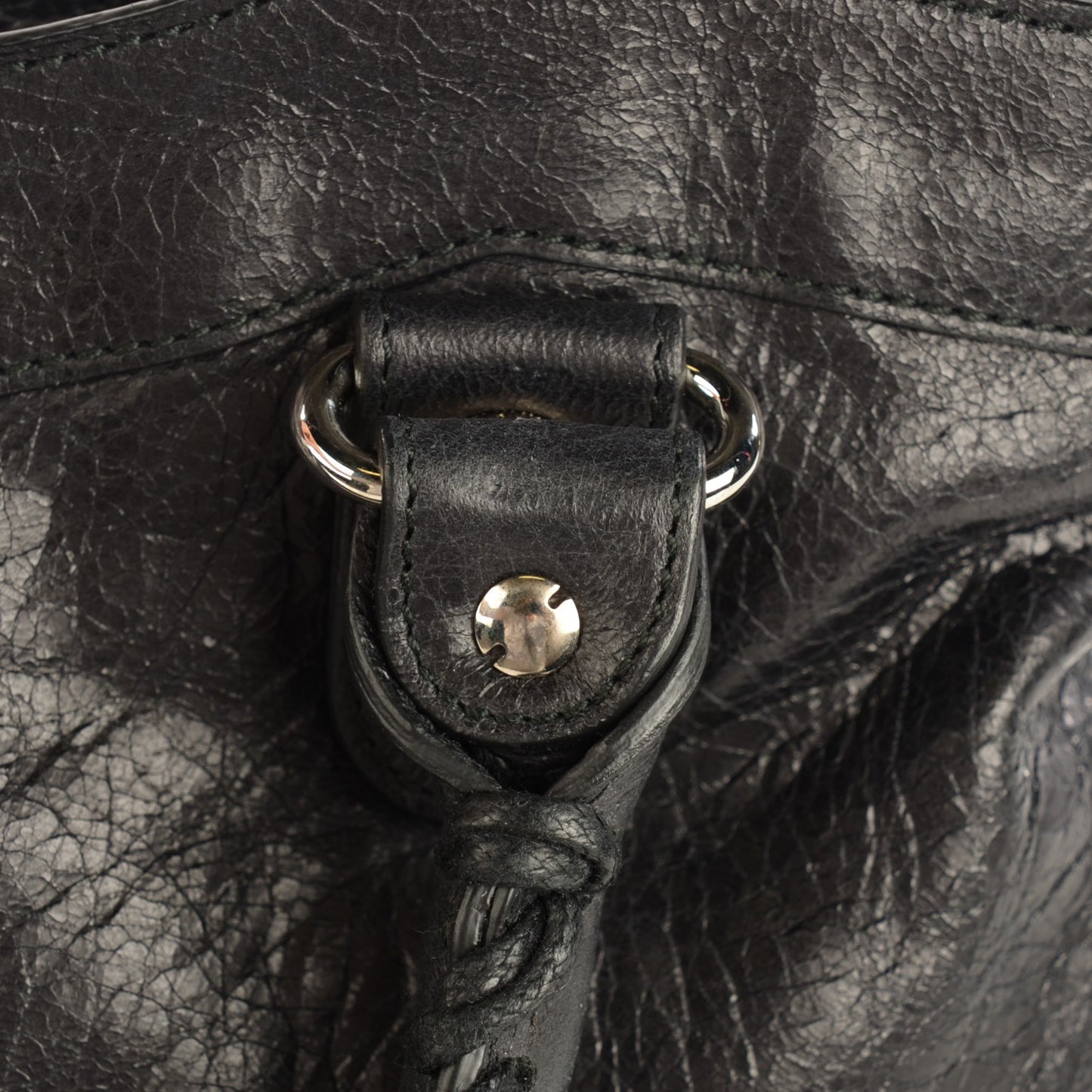 Agneau Giant 12 Silver Hardware Town Black
