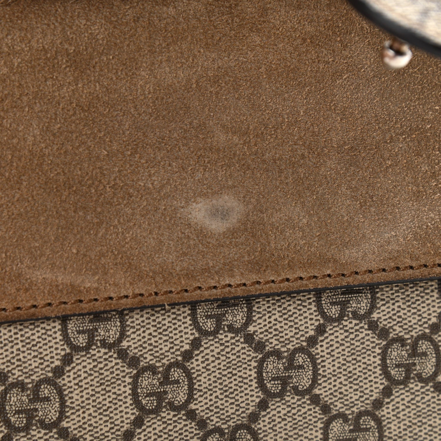 Gucci GG Supreme Monogram Mini Dionysus Shoulder Bag Taupe 11 of 12