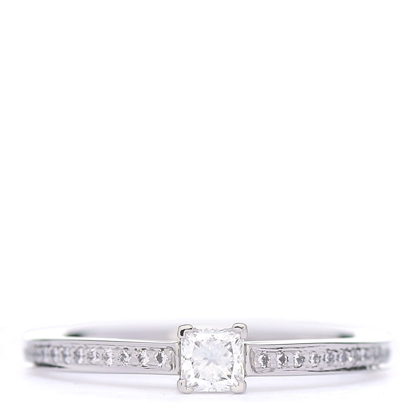 Platinum Diamond .22ct Novo Princess Cut Engagement Ring 50 5.5