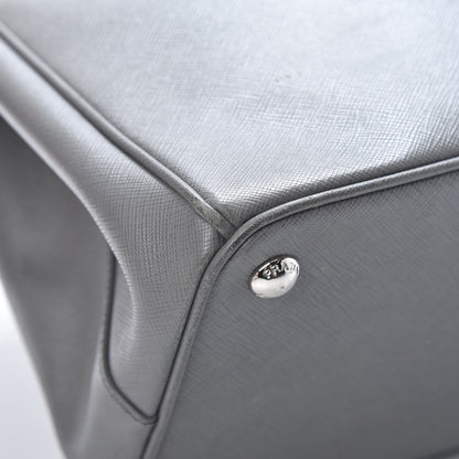 Prada Saffiano Medium Galleria Double Zip Tote Marmo 14 of 19