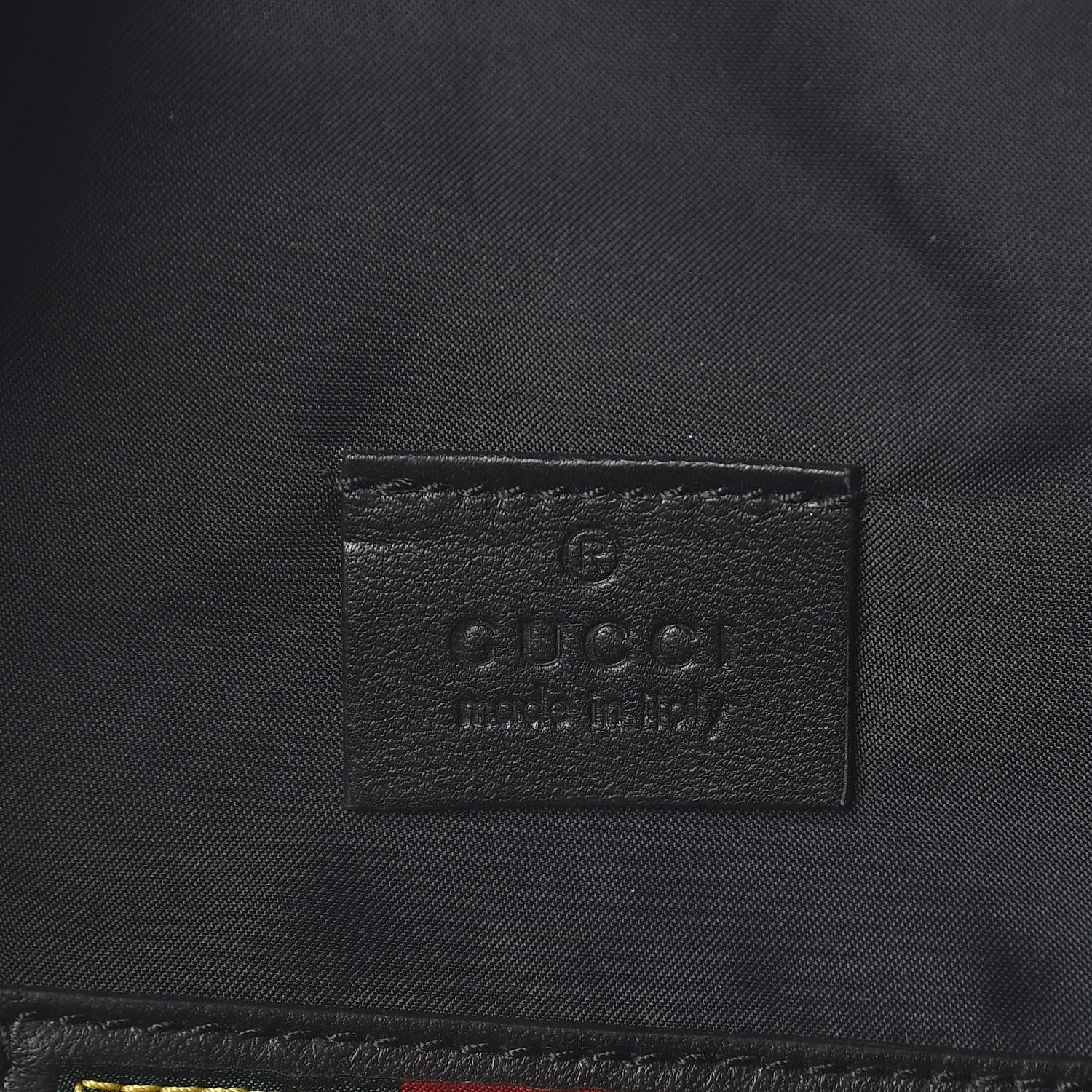 Gucci X DAPPER DAN Calfskin Laminated Ayers GG Micro Monogram Mens Belt Bag Black 7 of 11