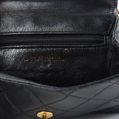 Chanel Lambskin Quilted 4 Chain Mini Flap Black 5 of 13