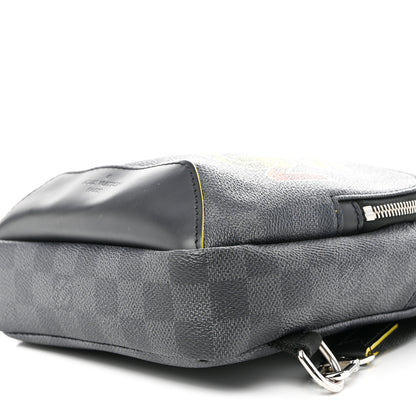 Louis Vuitton Damier Graphite Logo Avenue Sling Backpack Multicolor 10 of 10