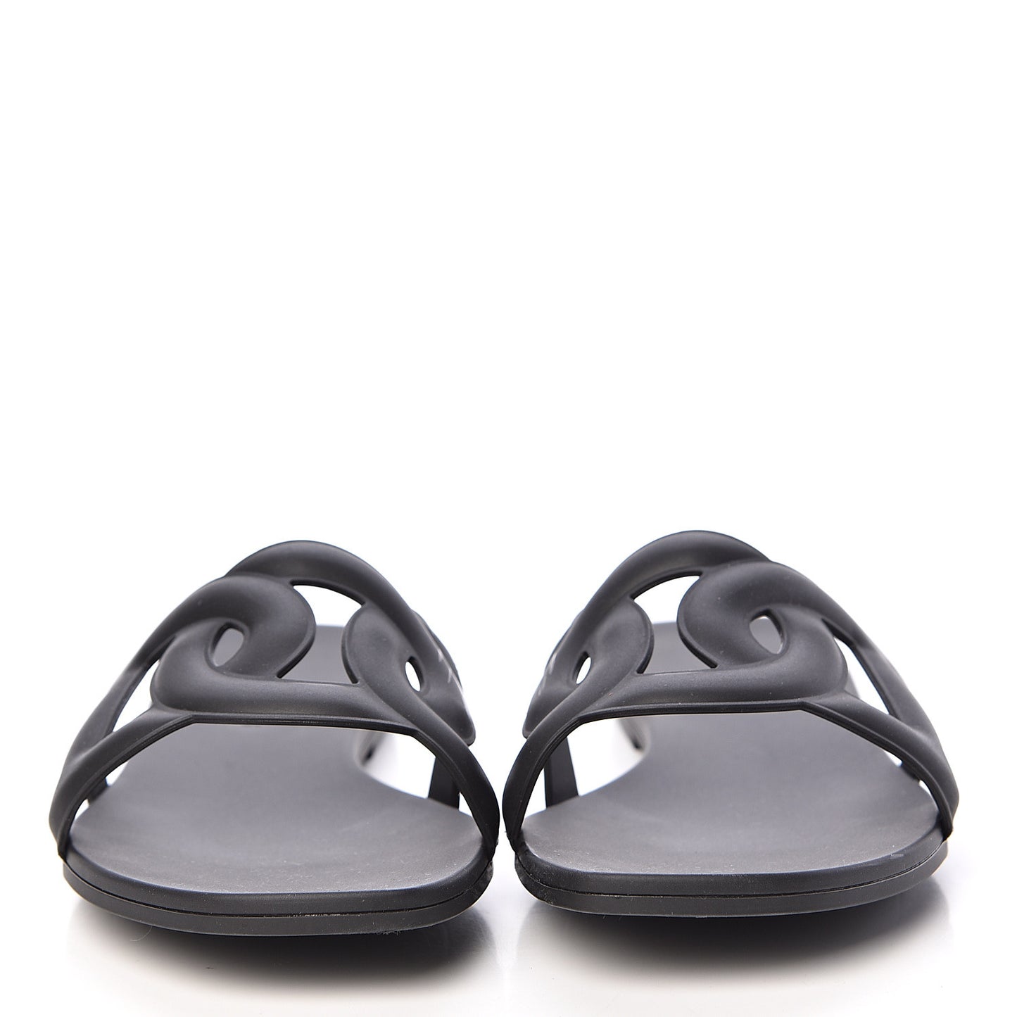 Rubber Aloha Sandals 38 Black