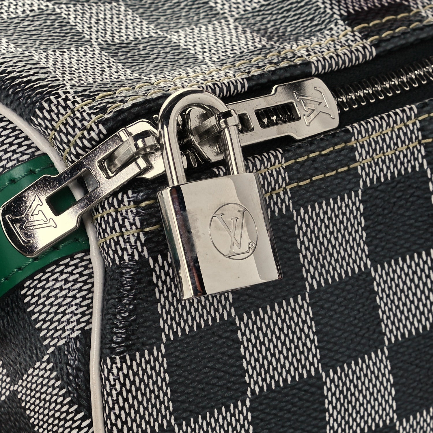 Louis Vuitton Damier Speedy Bandouliere 30 Black White 7 of 10