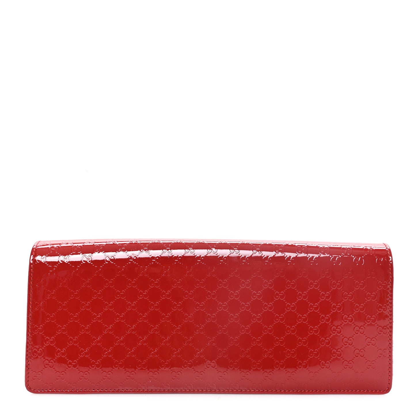 Patent Microguccissima Small Broadway Clutch Red