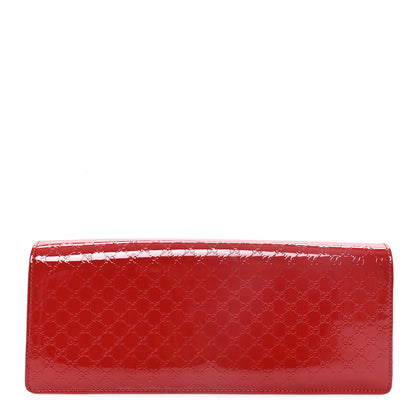 Gucci Patent Microguccissima Small Broadway Clutch Red 1 of 7