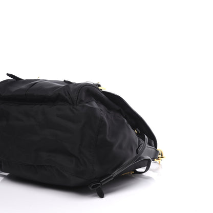 Prada Tessuto Nylon Saffiano Logo Messenger Bag Black 6 of 9
