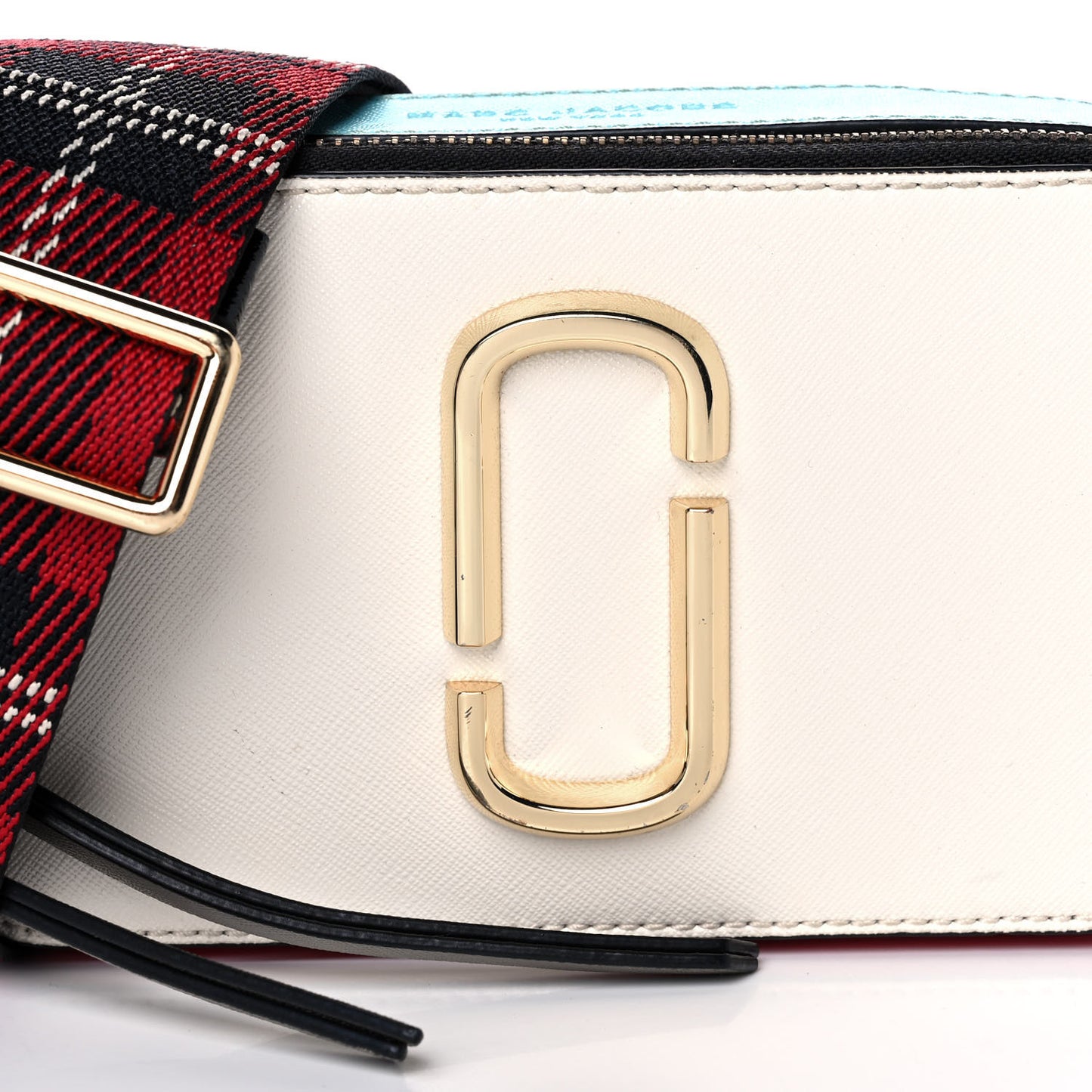 Saffiano Small Snapshot Camera Bag Porcelain Multi