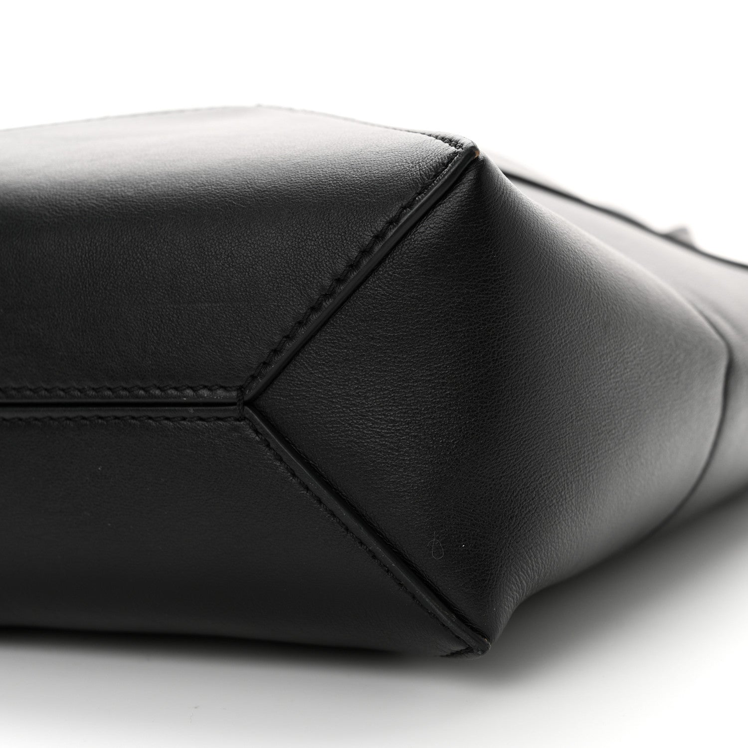 Loewe Shiny Calfskin Mini Puzzle Fold Tote Black 10 of 10
